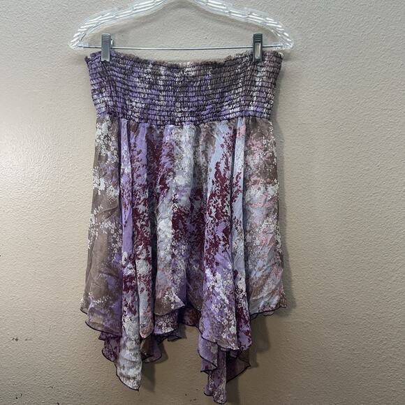 Vintage Y2K Wet Seal Hippie Smocked Fairy Boho Tube Babydoll Top Sz M DEADSTOCK - Picture 6 of 7